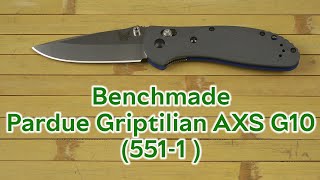 Розпаковка Benchmade Pardue Griptilian AXS G10 5511 [upl. by Ogilvy541]