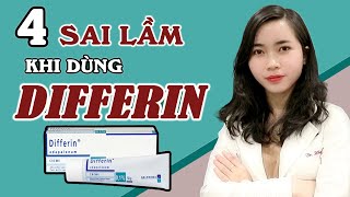 4 SAI LẦM phổ biến khi dùng kem trị mụn DIFFERIN trong skincare routine trị mụn  Bs Nguyễn Ngọc [upl. by Fried194]