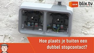 Hoe plaats je buiten een dubbel stopcontact [upl. by Mert]