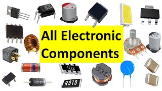 All electronic components names pictures and symbols [upl. by Eahsal]