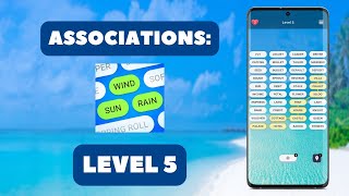 Associations Level 5  Answers   Word Puzzle Game [upl. by Nyletac43]