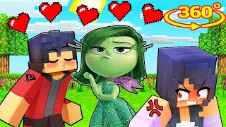 Aphmaus BOYFRIEND In Love With DISGUST INSIDE OUT in Minecraft 360° [upl. by Niram]