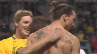 Sweden Vs England 4 2 Zlatan Ibrahimovic Unbelievable Bicycle Goal with Stan Collymore commentary [upl. by Nnyroc56]