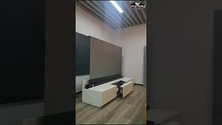 🏠Electric floor rising screen quothousequot  hidden electric integrated cabinet [upl. by Ardnad]