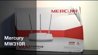 Unboxing Review and Setup Mercury MW310R Wireless Router [upl. by Hannad]