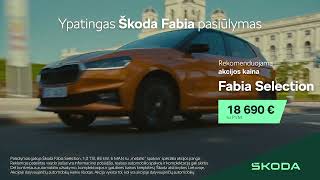 Ypatingas Škoda Fabia kainos pasiūlymas Rekomenduojama Fabia Selection akcijos kaina – 18 690 € [upl. by Tilla]