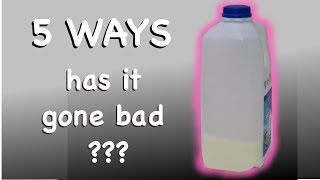 5 Ways to know if milk has gone bad  is spoiled [upl. by Dedra]