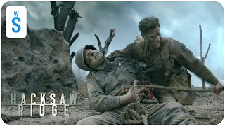 Hacksaw Ridge 2016  Scene Doss hears the cries of dying soldiers and returns to save them [upl. by Haran]