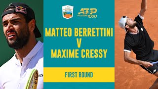 Maxime Cressy vs Matteo Berrettini Highlights  Rolex MonteCarlo Masters 2023 [upl. by Charie555]