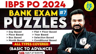 IBPS PO 2024  IBPS PO Reasoning  Puzzle Reasoning  All Type Puzzles  Puzzle by Arpit Sir 7 [upl. by Havstad]