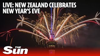 New Zealand welcomes in the 2024 with New Years Eve fireworks [upl. by Khudari]