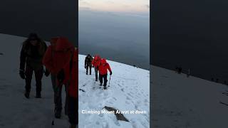 Climbing Mount Ararat at dawn with the summit tantalizingly close [upl. by Eiramit935]