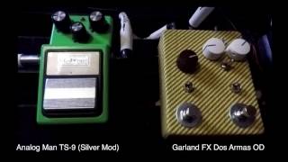 Ibanez TS9 Tube Screamer amp Garland FX Dos Armas [upl. by Suirred]