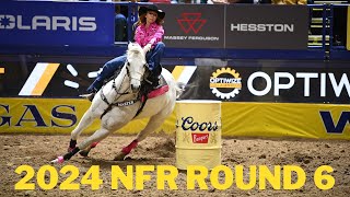 2024 NFR Barrel Racing  Round 6 [upl. by Cosmo]