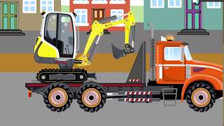 Mini excavatos  Construction Machinery For Baby  Excavator Street Vehicles Street Vehicles Series [upl. by Onit850]