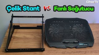 Çelik Stant vs Fanlı Soğutucu Sıcaklık Testleri  Laptop Soğutucu Kapışması [upl. by Kcyrred]