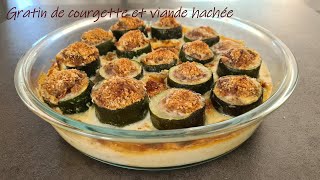 Gratin de courgettes farcies de viande hachée [upl. by Bores896]