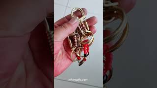 Creating Stylish Keychains with Brass Wire brassart handmadegifts diycrafting wirework [upl. by Monti]