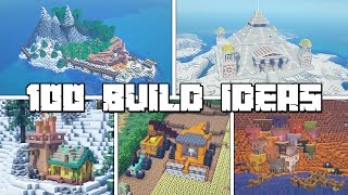 100 Build Ideas for Your Minecraft Survival World [upl. by Cressi]