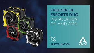 ARCTIC Freezer 34 eSports DUO – Installation on AMD AM4 [upl. by Aidile]