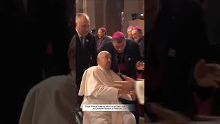 Pope Francis meeting with bishops priests and pastoral worker in Belgium popefrancis travel [upl. by Bradeord113]