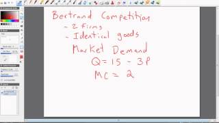 Oligopoly Bertrand Competition with Identical Goods [upl. by Neelhtakyram]