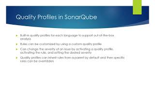 Automate Code Quality Course 071 Quality Profiles in SonarQube [upl. by Nacim]