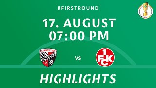 DFBPokal 202425 Round 1  FC Ingolstadt 04 vs 1 FC Kaiserslautern  DFB Pokal Highlights [upl. by Beryle]