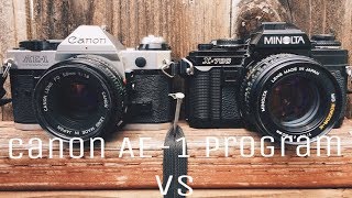 Best Budget Beginner Film Camera  Canon AE 1 Program vs MInolta x700 [upl. by Agnese]