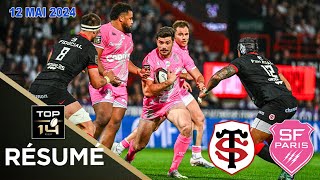 TOP 14  Résumé partie Stade Toulousain vs Stade Français Paris  J23  Saison 20232024 [upl. by Nohsyar]