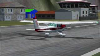 My Free Carenado Cessna and Lukla Airport VNLK Legal Freeware FS2004 [upl. by Nodab]