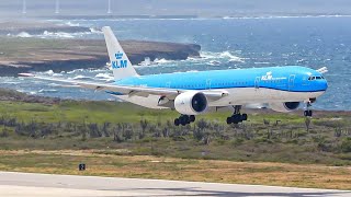 4K A day of Plane spotting at Curacao airport  Beautiful variety of planes and airlines [upl. by Irelav]