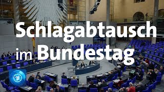 Bundestag Weidel und Merkel liefern sich Schlagabtausch bei Generaldebatte [upl. by Tierell]