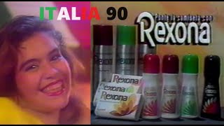 Comercial PONTE LA CAMISETA CON REXONA  ITALIA 1990  Comerciales antiguos Ecuador [upl. by Azitram]