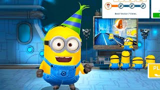 Partier minion Vs Vector  Despicable me minion rush Boss Battle [upl. by Lombard196]