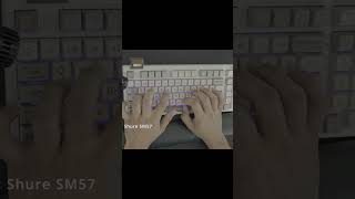 epomaker rt100 sea salt silent switches sound test sm57 mechanicalkeyboard [upl. by Mendes]