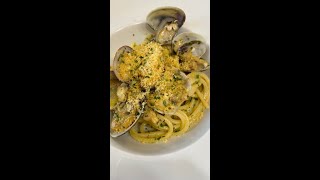 SPAGHETTI CON VONGOLE E BOTTARGA 🤤 Shorts [upl. by Ayatahs]