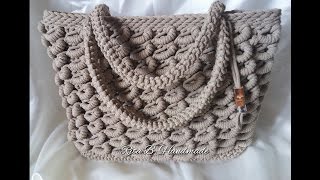 Borsa SABBIA Tutorial Passo passo  Crochet [upl. by Eidnim42]