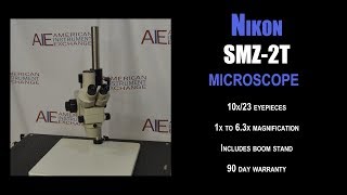 Nikon SMZ2T stereo microscope 4739DD SCOPE [upl. by Akinimod]