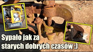 Dziś na złomie sypało jak za starych dobrych czasów duże imadło kowalskie części DeWALT heblarka [upl. by Dido]