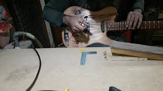 Construcción Parte 11 Final de guitarra tipo Telecaster en maderas recicladas  taller LM Luthier [upl. by Etti824]