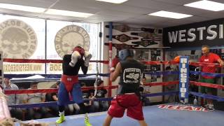 westside boxing club sparring EsNews Boxing [upl. by Goulette511]