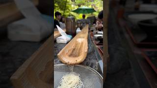 【KAMAKURA】ChayakadoNagashi Somen is very popular in Kamakura Somen eaten in nature is exceptional [upl. by Ykcin]