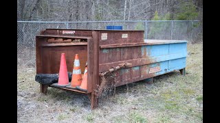 Max Pax Commercial Roll Off Garbage Compactor Lot590 [upl. by Eciralc605]