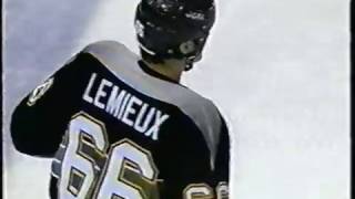 Mario Lemieux  five goals vs St Louis 32696 wMike Lange calls [upl. by Fatima]