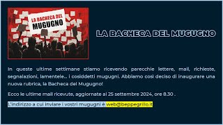 Beppe Grillo la bacheca del mugugno  Aggiornamento del 25 settembre 2024 [upl. by Oiceladni]