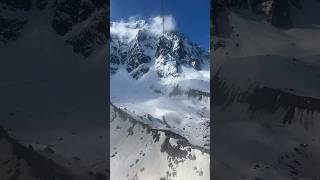 Partial Timelapse of the Aiguille du midi cable car ascending from the first stop [upl. by Kanal]