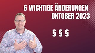 Rentner aufgepasst 6 wichtige Änderungen im Monat Oktober 2023 [upl. by Laniger]