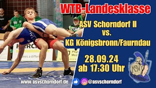 20230928  WRVLandesklasse  ASV Schorndorf II vs KG KönigsbronnFaurndau [upl. by Lyreb182]