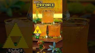 How To Make The Triforce  NonAlcoholic Zelda Drinks  triforce zelda sincitybartender [upl. by Calica]